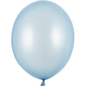 Strong Balloons 30cm, Metallic Baby Blue: 1pkt/10pc.