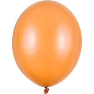 Ilmapallo 30 cm metallinhohto Mandarin Orange 10 kpl/pkt