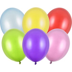 Strong Balloons 30cm, Metallic Mix: 1pkt/10pc.