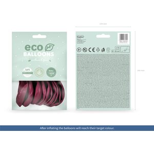 Eco Balloons 30cm pastel, deep red: 1pkt/10pc.