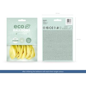 Eco Balloons 30cm pastel, light yellow: 1pkt/10pc.