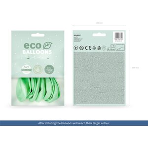 Eco Balloons 30cm pastel, mint: 1pkt/10pc.