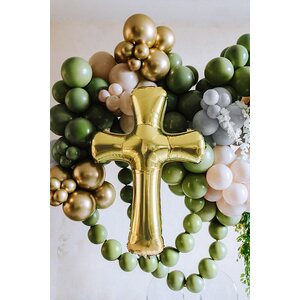 Eco Balloons 30 cm pastel, olive green: 1pkt/10pc.