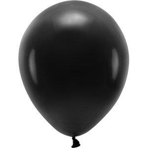 Eco Balloons 30cm pastel, black: 1pkt/10pc.