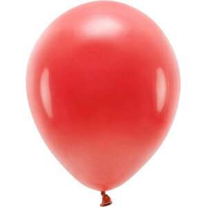 Eco Balloons 30cm pastel, red: 1pkt/10pc.