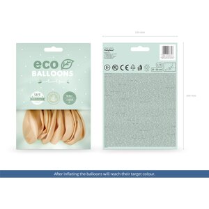 Eco Balloons 30cm pastel, light peach: 1pkt/10pc.