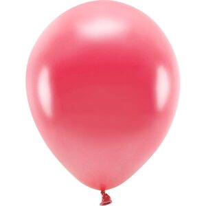 Eco Balloons 30cm metallic, light red: 1pkt/10pc.