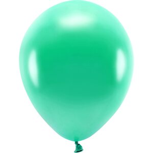 Eco Balloons 30cm metallic, green: 1pkt/10pc.