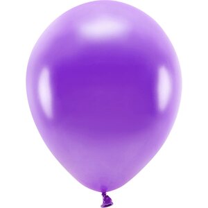 Eco-ilmapallo 30 cm metallinhohto violet 10 kpl/pkt