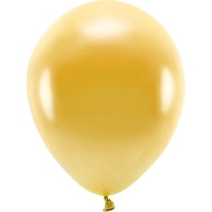 Eco Balloons 30cm metallic, gold: 1pkt/10pc.