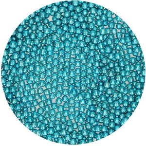 FunCakes FunCakes Sugar Beads Medium Metallic Blue 80 g