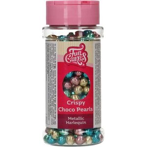 FunCakes FunCakes Crispy Choco Pearls - Metallic Harlequin 60g