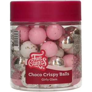FunCakes Choco Crispy Balls Girly Glam 130g