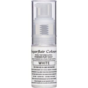 Sugarflair Pump Spray Powder Puff Dust White