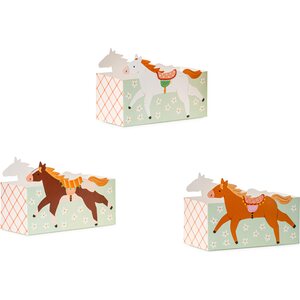 Snack boxes Horses, mix 1pkt/3pc.