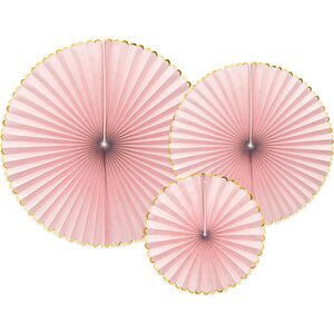Decorative Rosettes Yummy, light pink 1pkt/3pc.