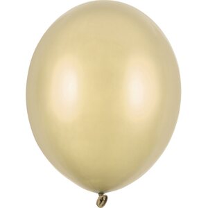 Strong Balloons 30 cm, Metallic Cold Gold