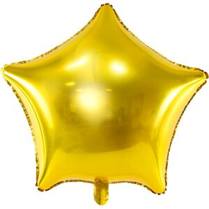 Tähti tavallinen foliopallo, 48 cm, kulta