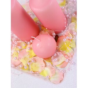 Pearl garlands, light pink, 1.3m 1pkt/5pc.