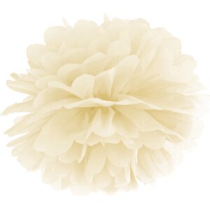 Tissue paper Pompom, cream, 35cm