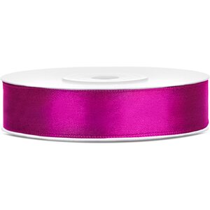 Satin Ribbon, fuchsia, 12mm/25m