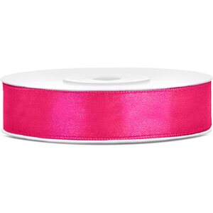 Satin Ribbon, dark pink, 12mm/25m