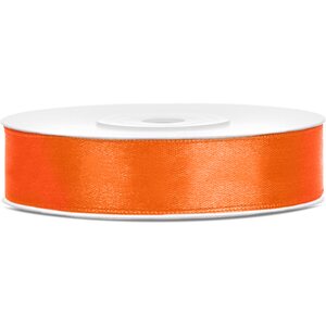 Satiininauha, oranssi, 12 mm/25 m