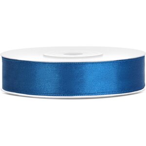 Satin Ribbon, blue, 12mm/25m