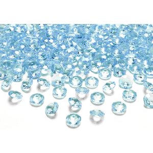 Diamond confetti, turquoise, 12mm 1pkt/100pc.