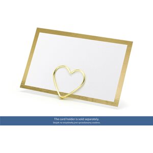 Place cards - Frame, gold, 9.5x5.5cm 1pkt/10pc.