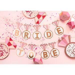 Banner Rings ''Bride to be'', mix, 2.5 m