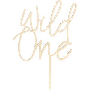 Wooden topper Wild One, 22cm
