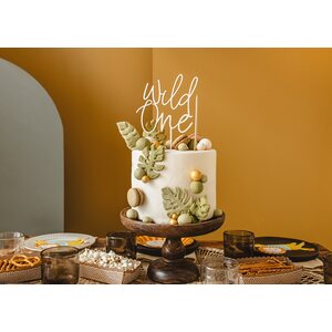 Wooden topper Wild One, 22cm
