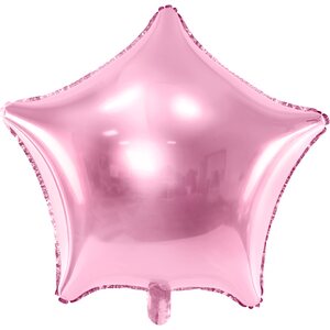Tähti tavallinen foliopallo, 48 cm, vaaleanpunainen