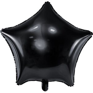 Tähti tavallinen foliopallo, 48 cm, musta