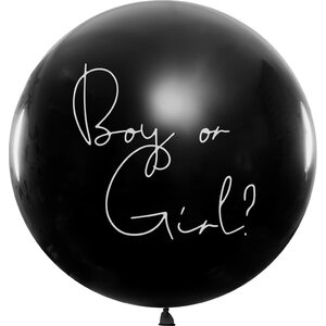 Gender reveal -ilmapallo 1 m, vaaleanpunainen