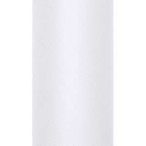 Tulle Plain, white, 0.3 x 9m