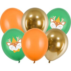 Balloons 30 cm, Deer, mix 1pkt/6pc.