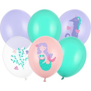 Balloons 30 cm, Sea World, mix 1pkt/6pc.