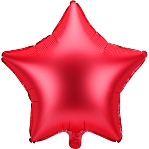 Tähti tavallinen foliopallo, 48 cm, satiinipunainen