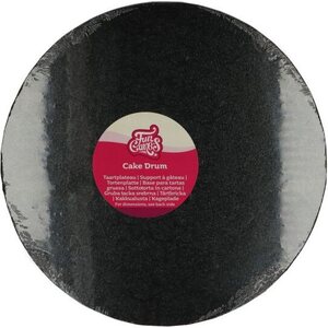 FunCakes FunCakes Cake Drum Round Ø30,5 cm -Black