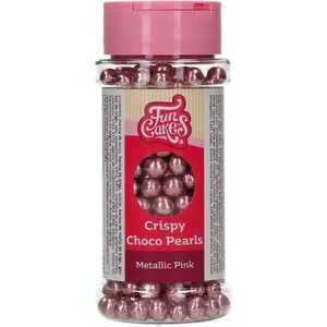 FunCakes FunCakes Crispy Choco Pearls - Metallic Pink 60g