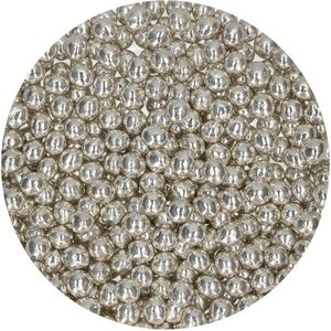 FunCakes FunCakes Crispy Choco Pearls - Metallic Silver 60g