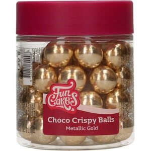 FunCakes FunCakes Choco Crispy Balls - Metallic Gold 130g