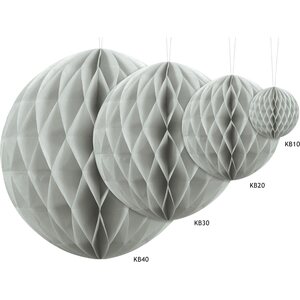 Honeycomb Ball, light grey, 10cm