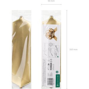 DIY decorative bow, light gold, 30 cm