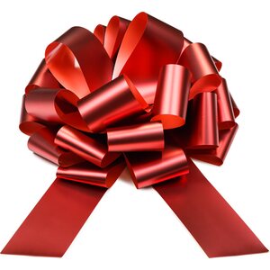 DIY decorative bow, red, 40 cm