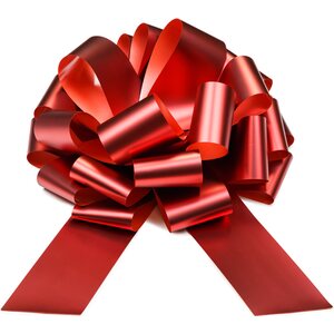 DIY decorative bow, red, 30 cm