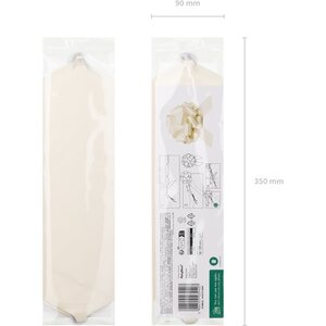 DIY decorative bow, off-white, 30 cm