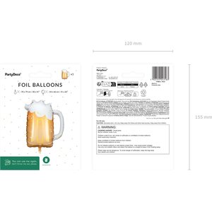 Foil Balloon Beer, 66 x 54 cm